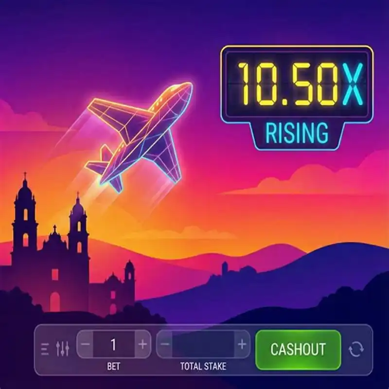 Pantalla del juego Aviator mostrando avión ascendiendo con multiplicador sobre silueta de Guanajuato